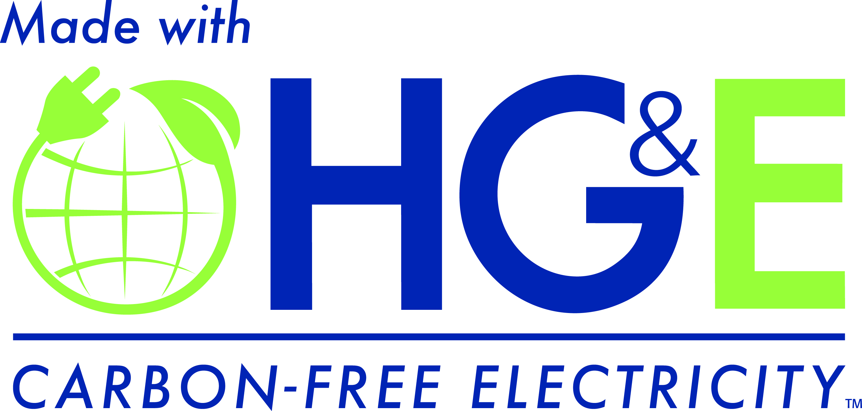 HG&E Made with Carbon- Free Logo